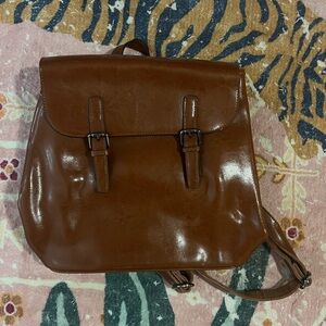 Liebeskind Brown Leather Backpack